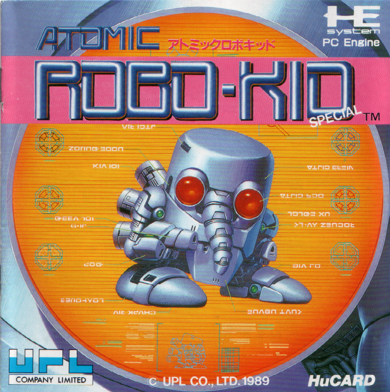 Atomic Robo-Kid box art for Sega Mega Drive